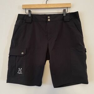Haglofs Mens Cargo Shorts Black Size 54 US XL 38 Outdoor Hiking Gorpcore